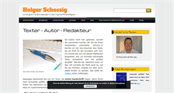 Desktop Screenshot of holger-schossig.de